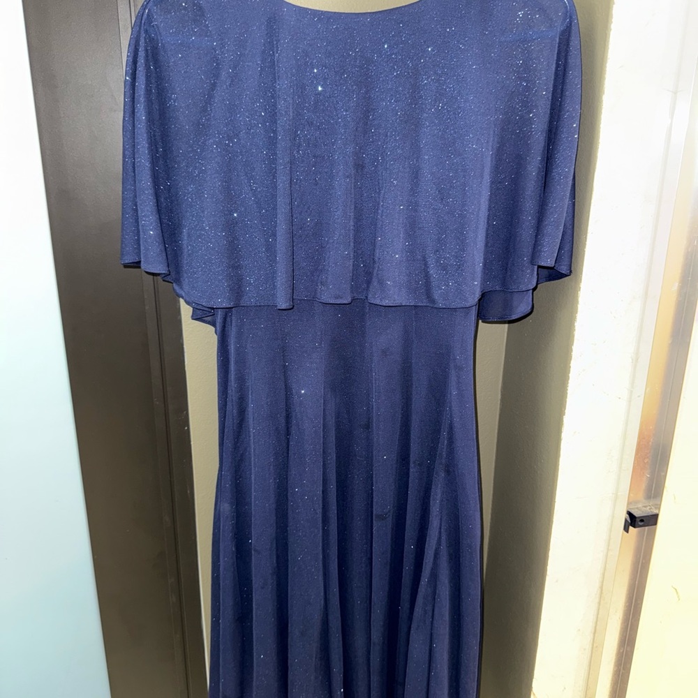 Macy's Elegant Blue Prom Dress